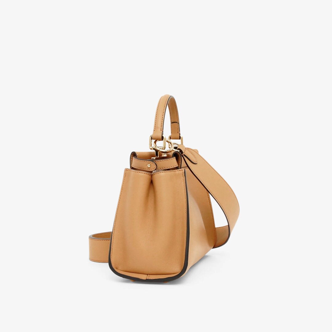 Peekaboo Mini - Beige leather bag | Fendi