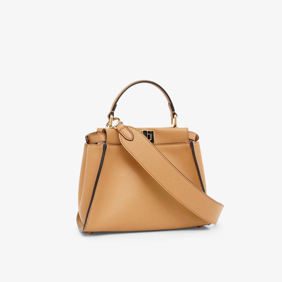 Peekaboo Mini Beige leather bag Fendi