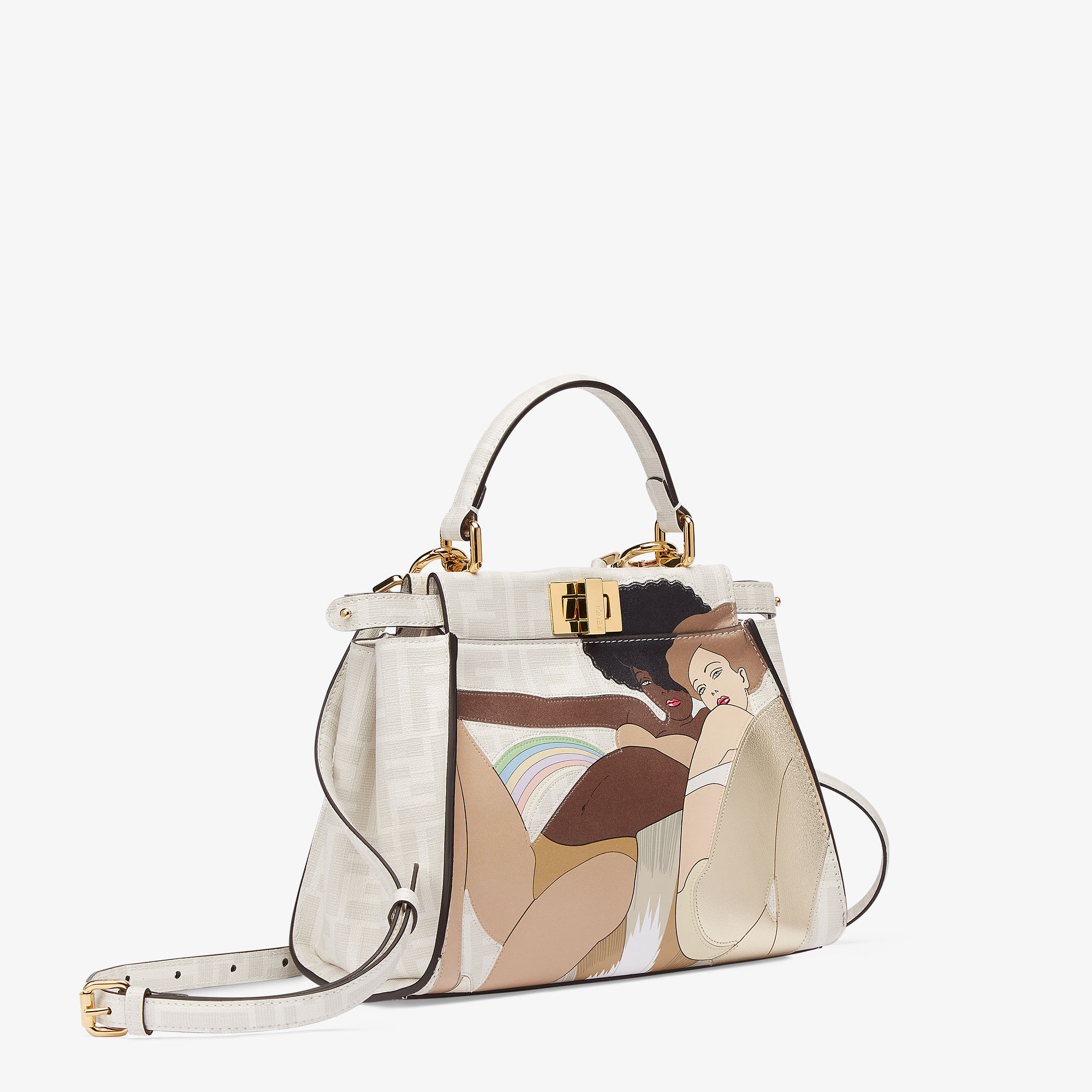 Peekaboo Iconic Mini vải trắng