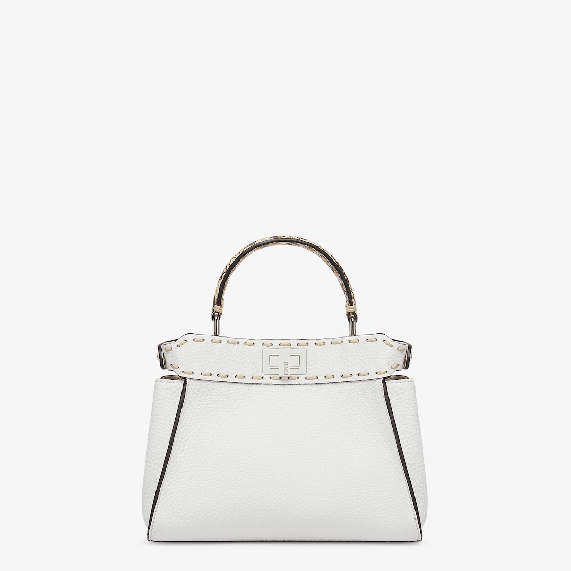 White fendi outlet peekaboo bag