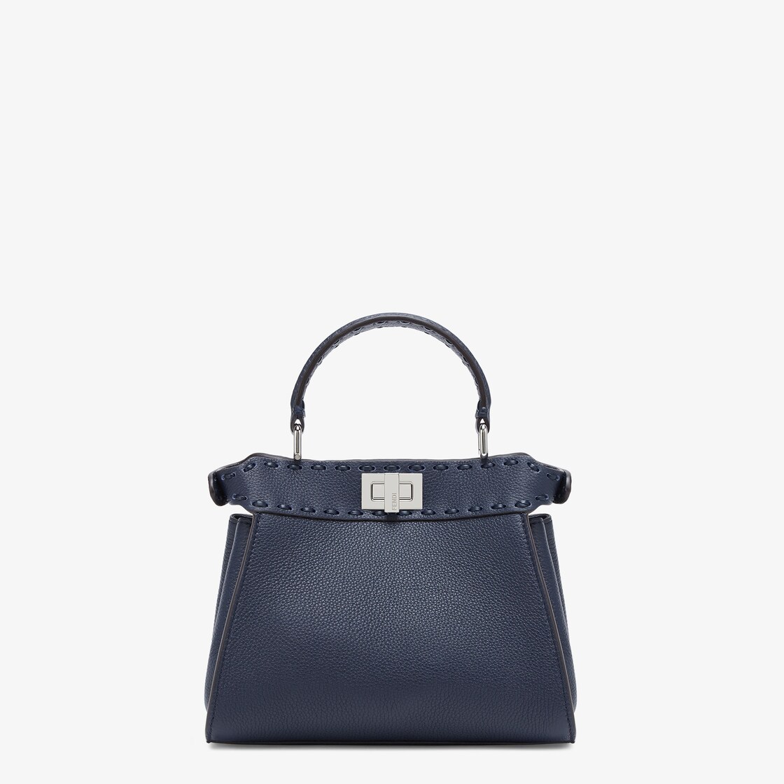 Peekaboo Mini Midnight blue Selleria bag with oversized