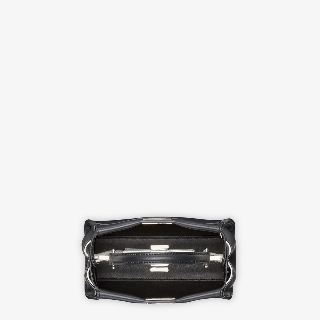 Peekaboo Mini - Black leather bag | Fendi