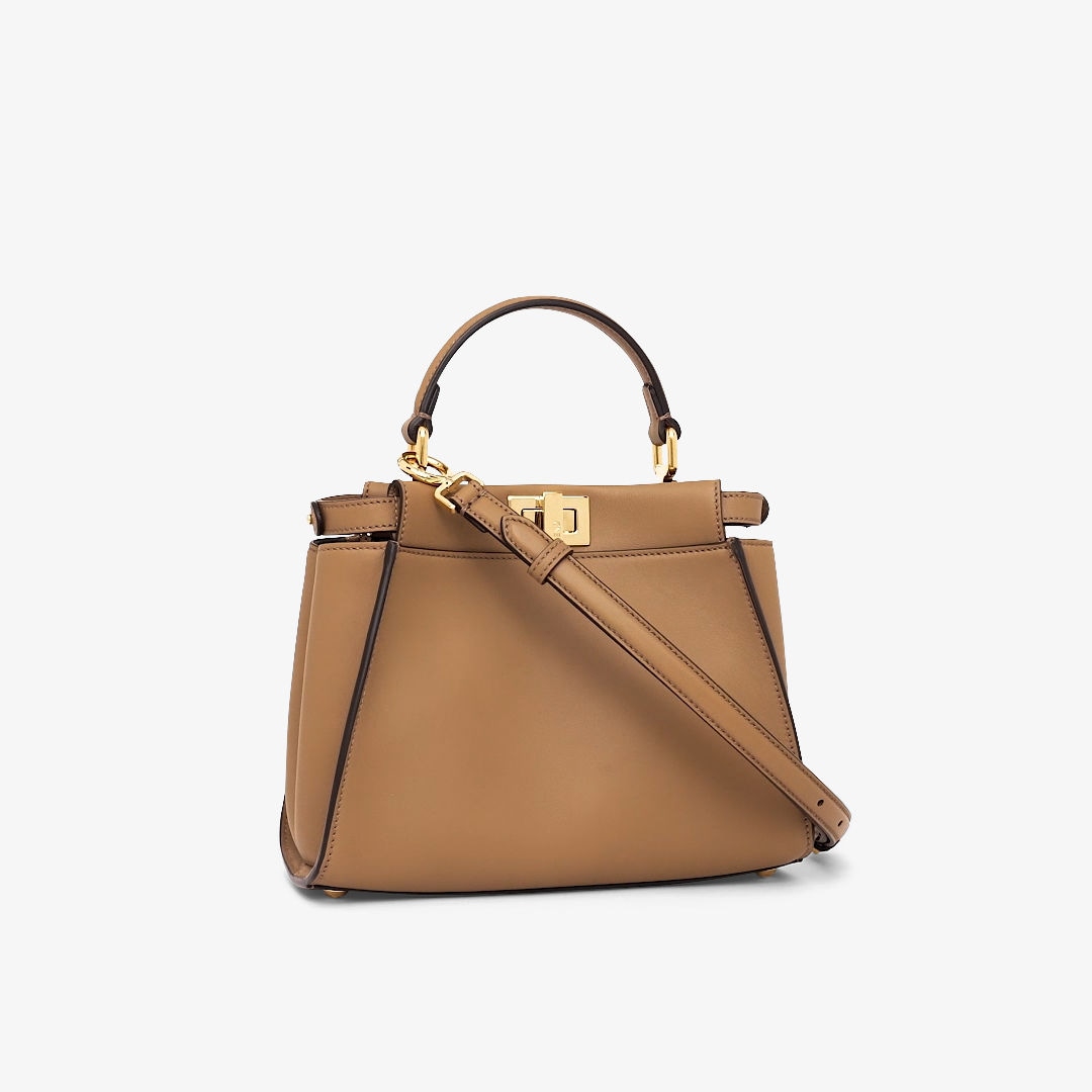 Peekaboo Mini Leather Beige | Fendi Peekaboo Mini Leather Beige | Fendi