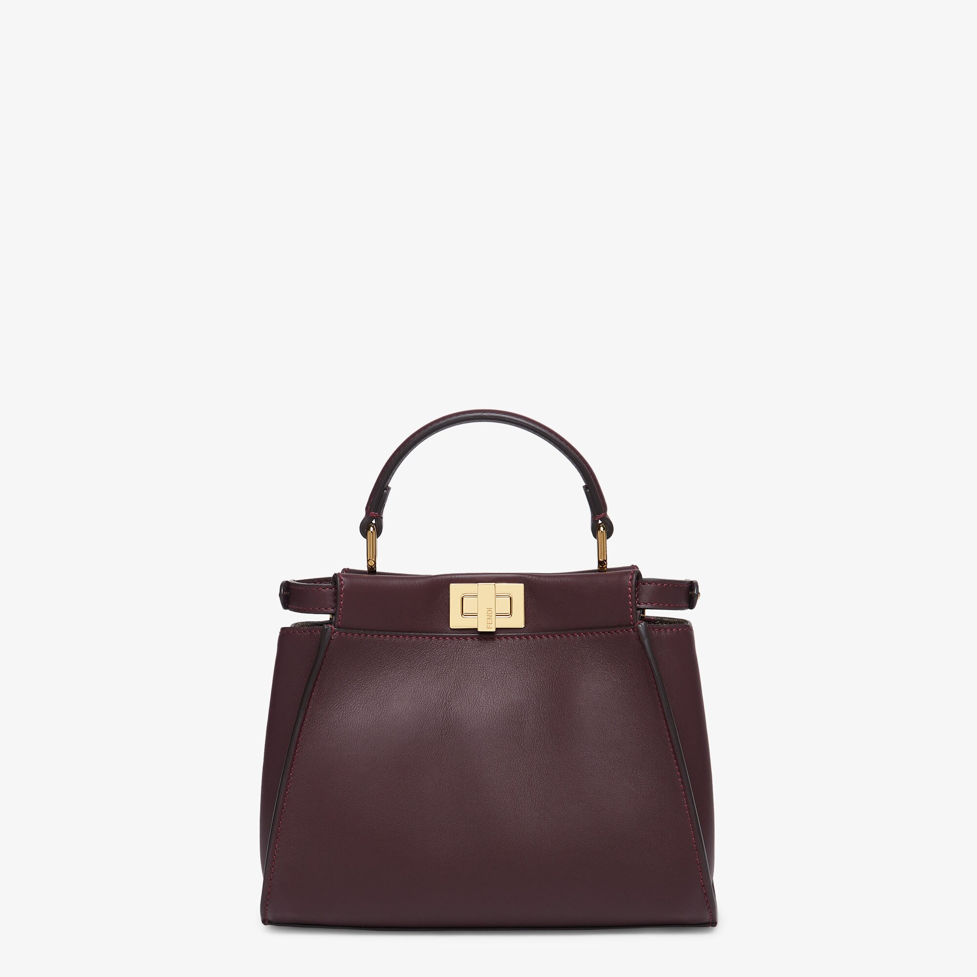 Peekaboo Mini Burgundy leather bag Fendi