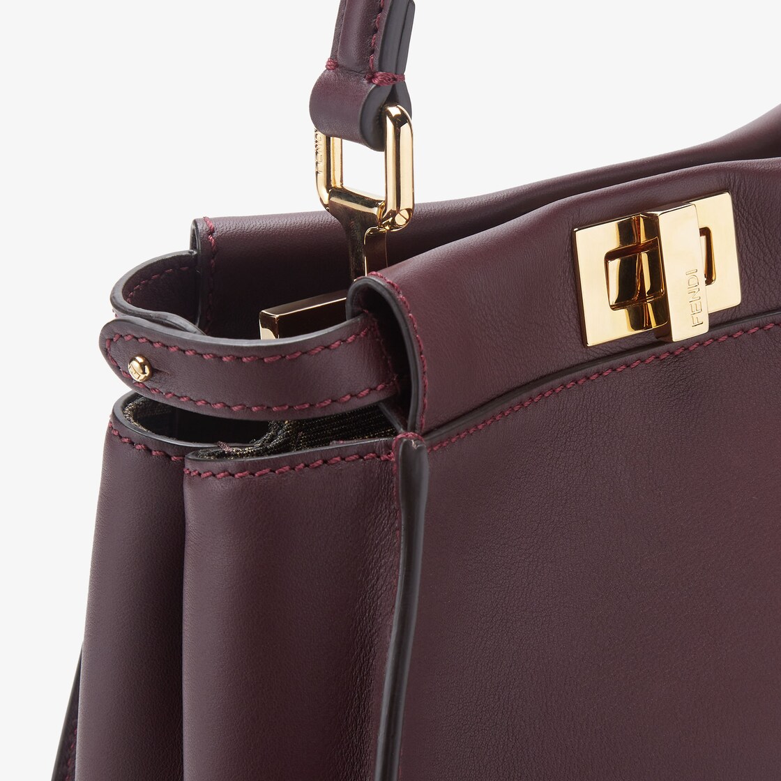 Fendi peekaboo mini bag bordeaux  Fendi peekaboo mini, Fendi bag