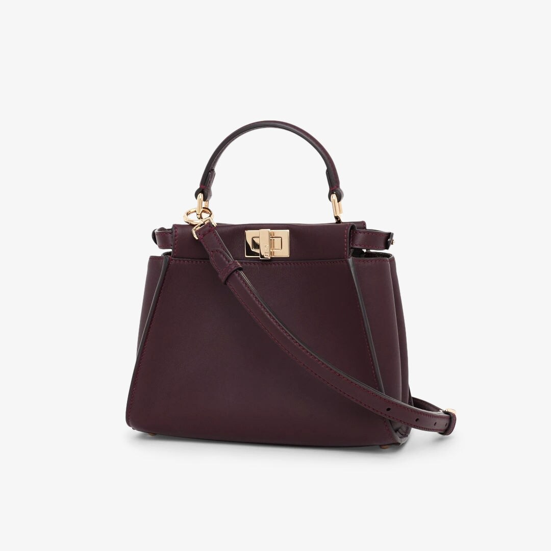 Fendi store peekaboo burgundy