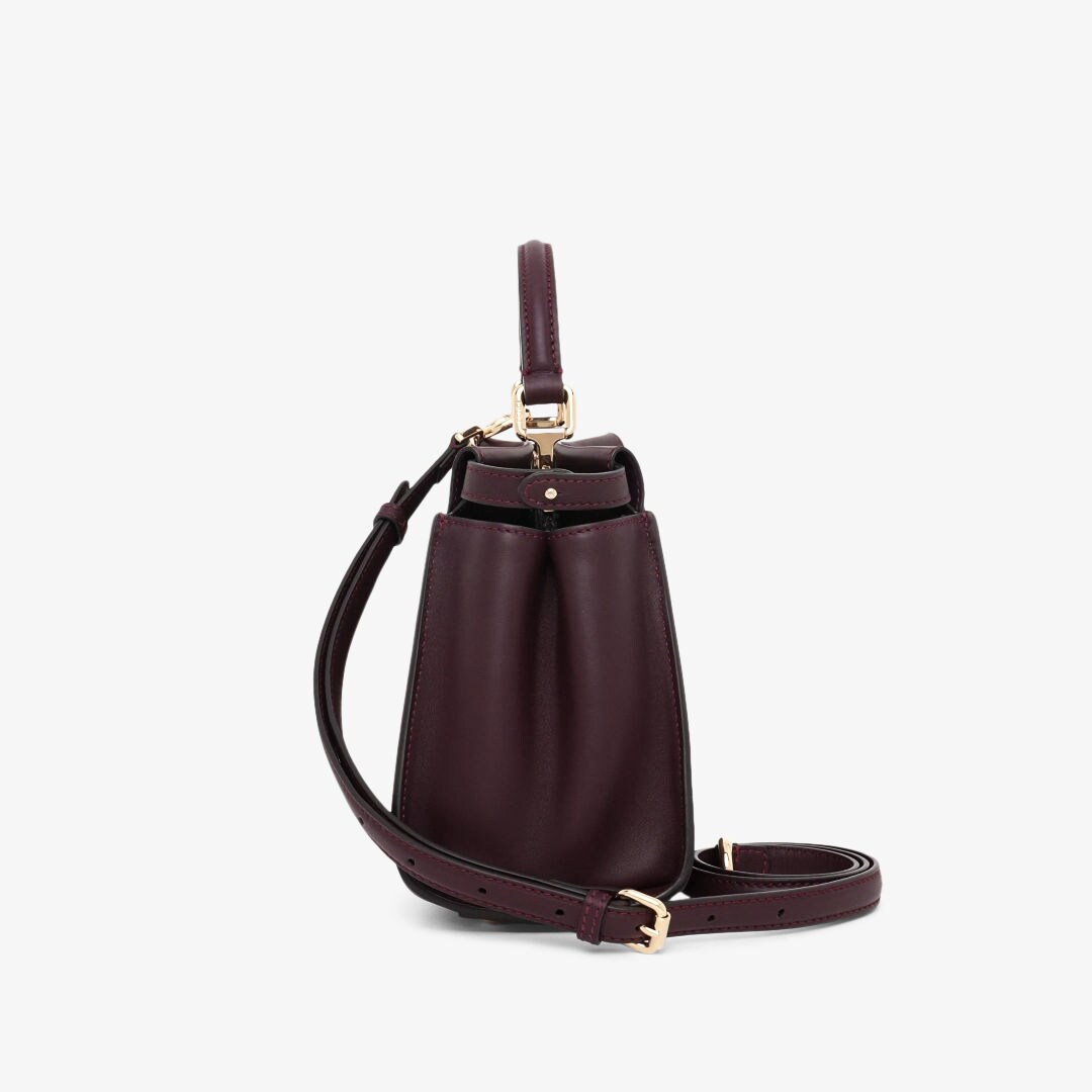 Fendi peekaboo outlet mini burgundy