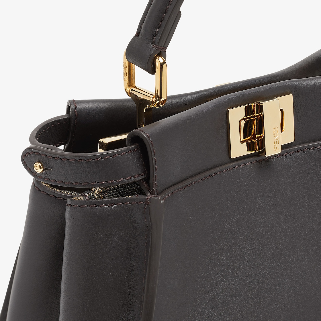 ピーカブー ミニ レザー ブラウン | Fendi ピーカブー ミニ レザー ブラウン | Fendi