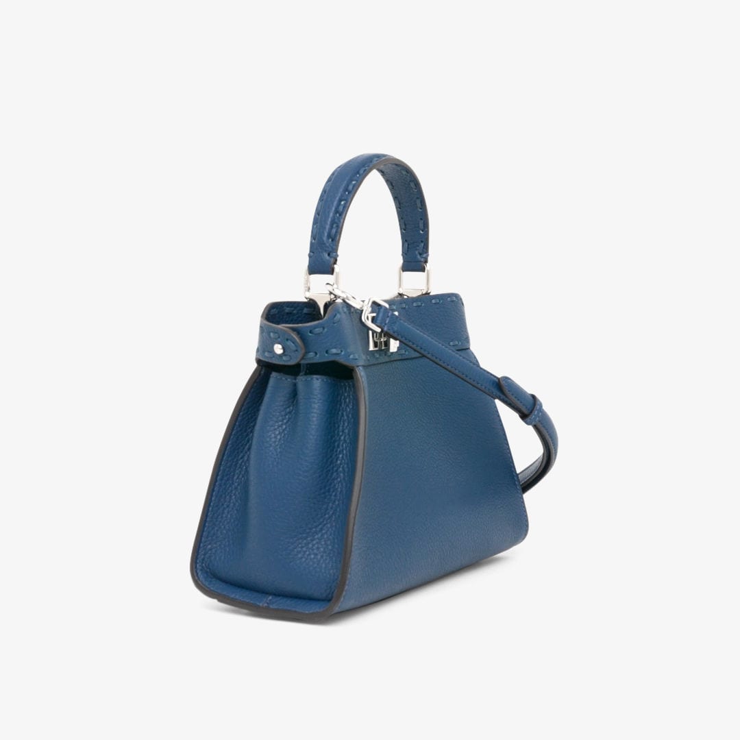 Peekaboo Mini Selleria Blue | Fendi Peekaboo Mini Selleria Blue | Fendi