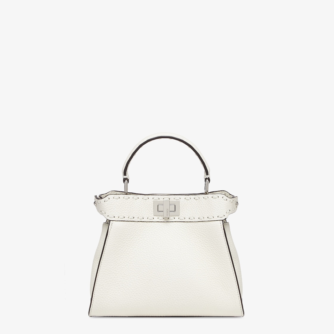 Peekaboo Mini Cuoio Romano leather White - Image 1/5