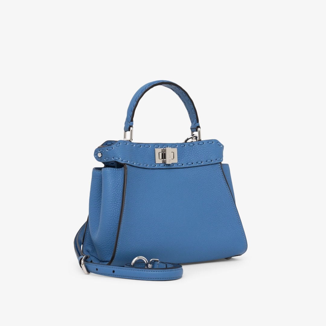 Peekaboo Mini Selleria Blue | Fendi Peekaboo Mini Selleria Blue | Fendi