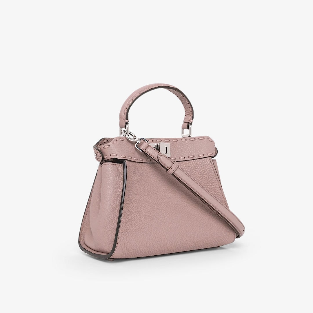 Peekaboo Mini Cuoio Romano leather Pink | Fendi Peekaboo Mini Cuoio Romano leather Pink | Fendi