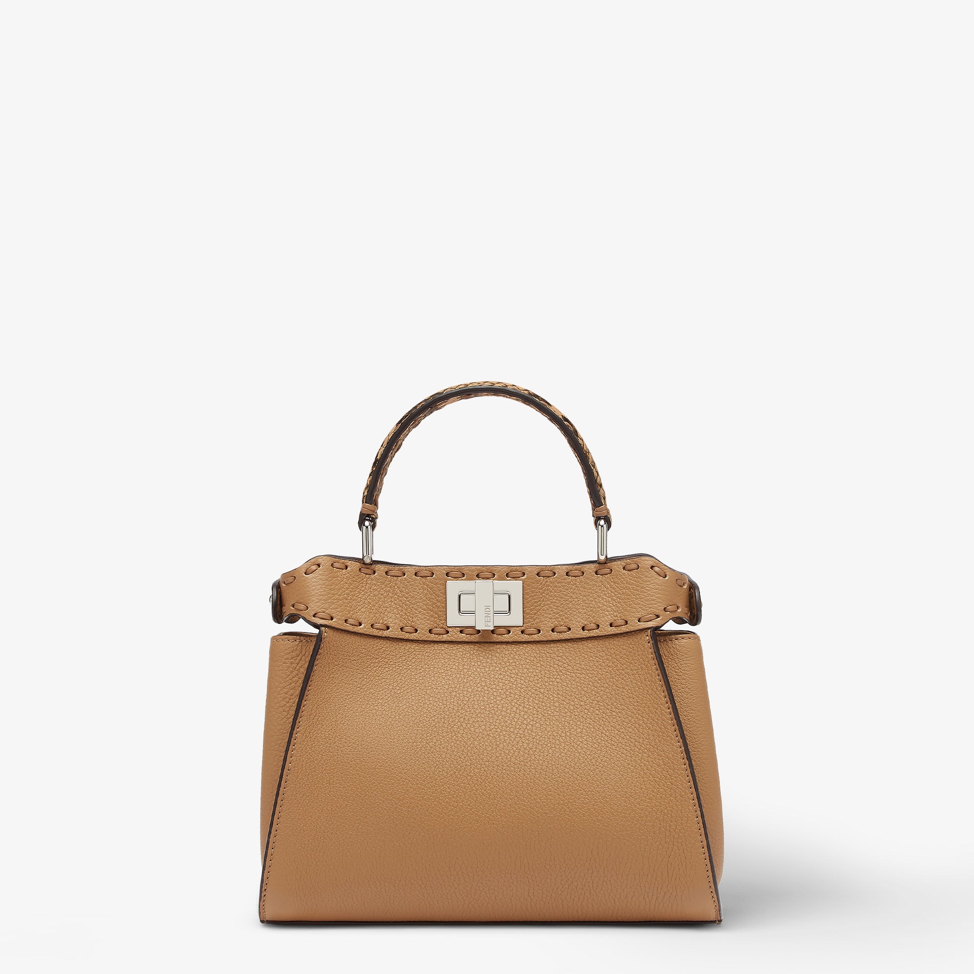 FENDI フェンディ セレリア ピーカブー ミディアム ブラウン セレリア ピーカブー ソフト スモール カーフレザー ベージュ | Fendi