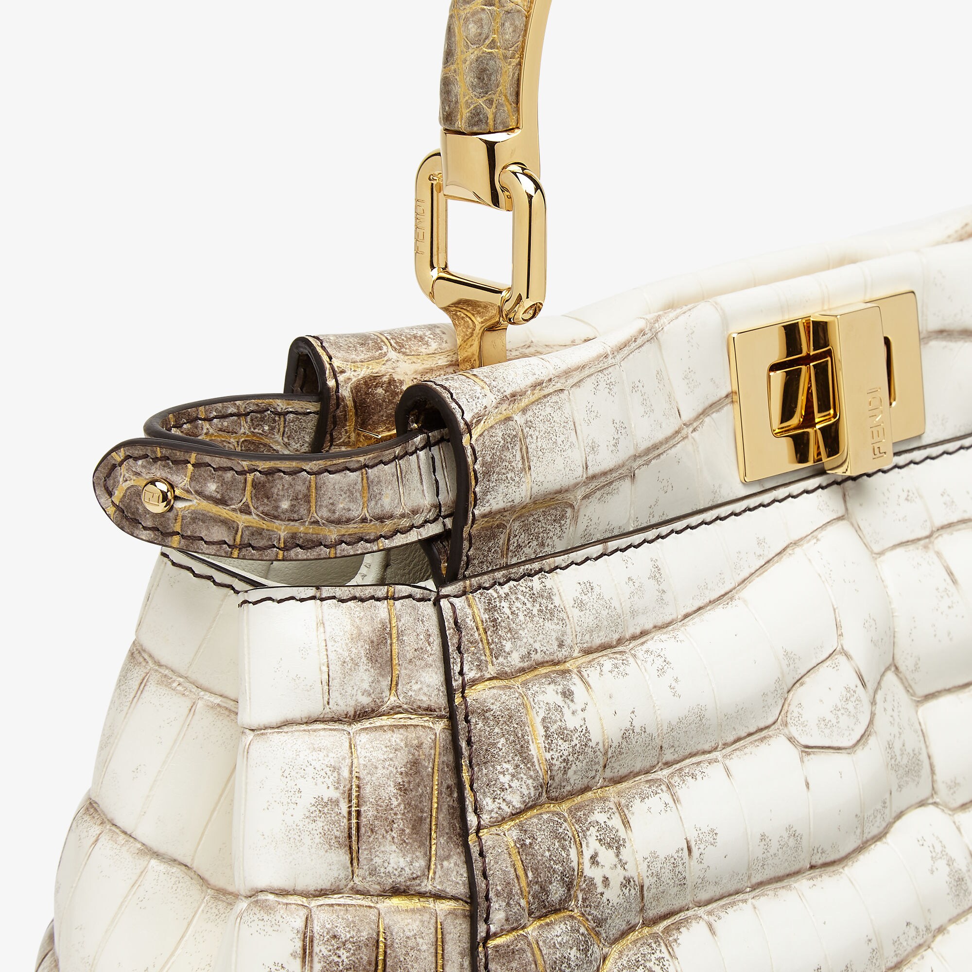 Fendi peekaboo mini crocodile hotsell