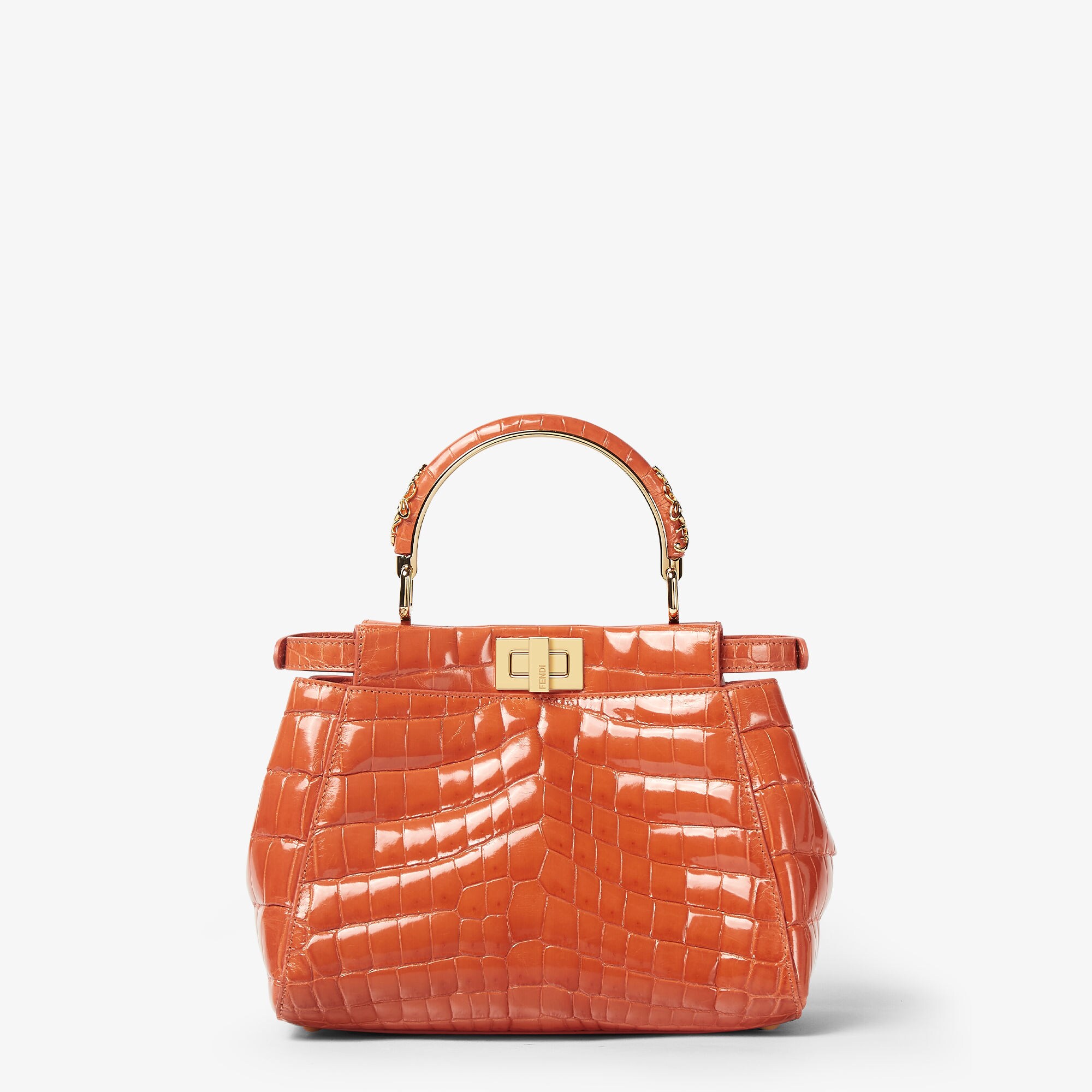 Peekaboo Mini Precious Skin Orange | Fendi