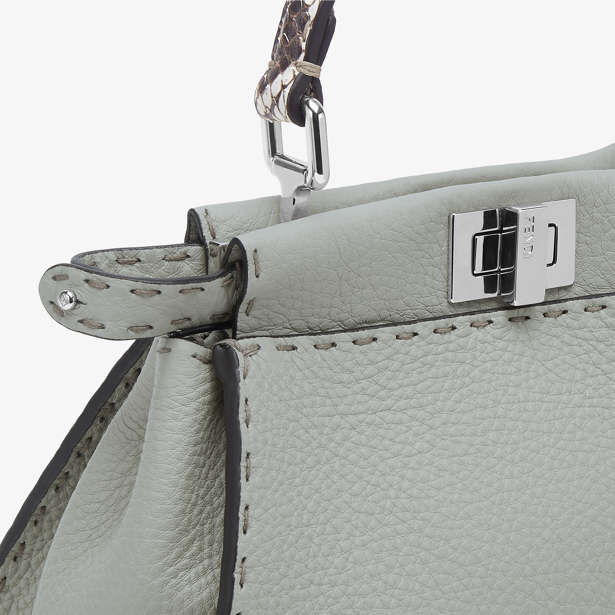 Peekaboo Mini Cuoio Romano leather Green | Fendi