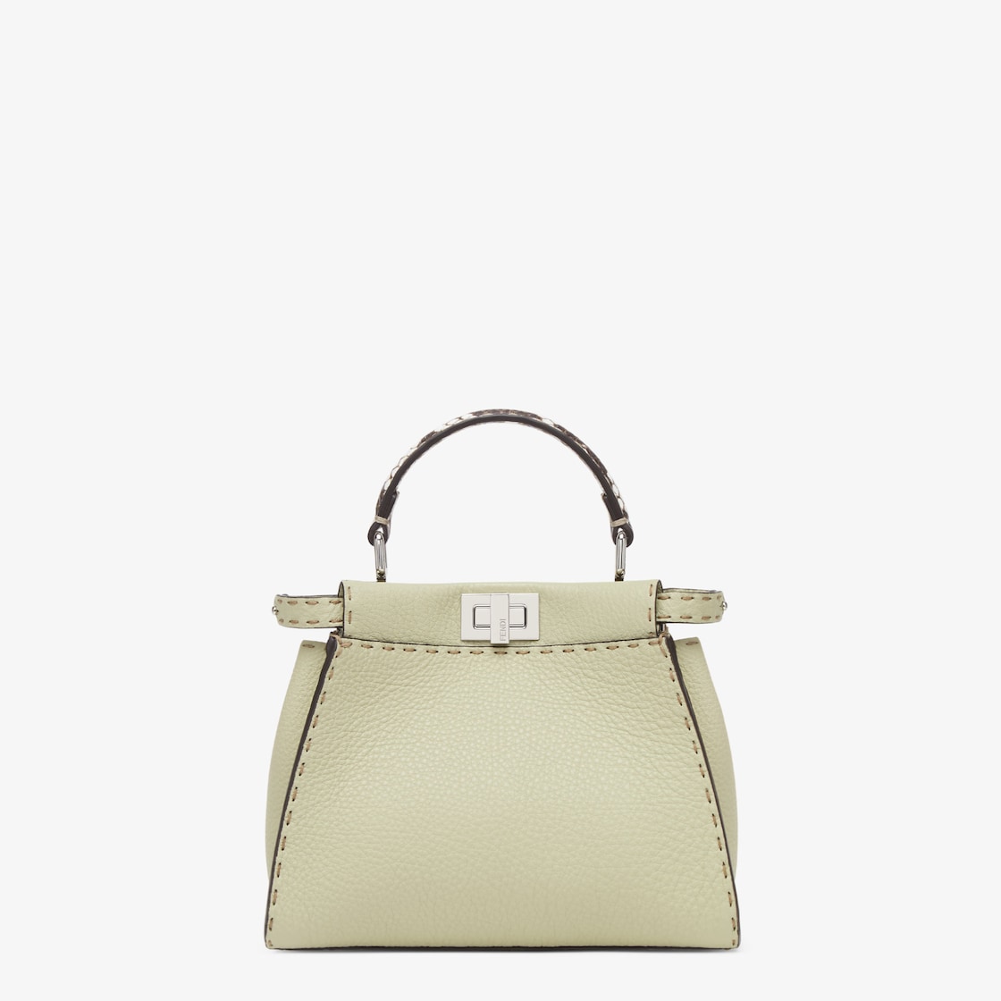 Peekaboo Mini Cuoio Romano leather Green - Image 1/5