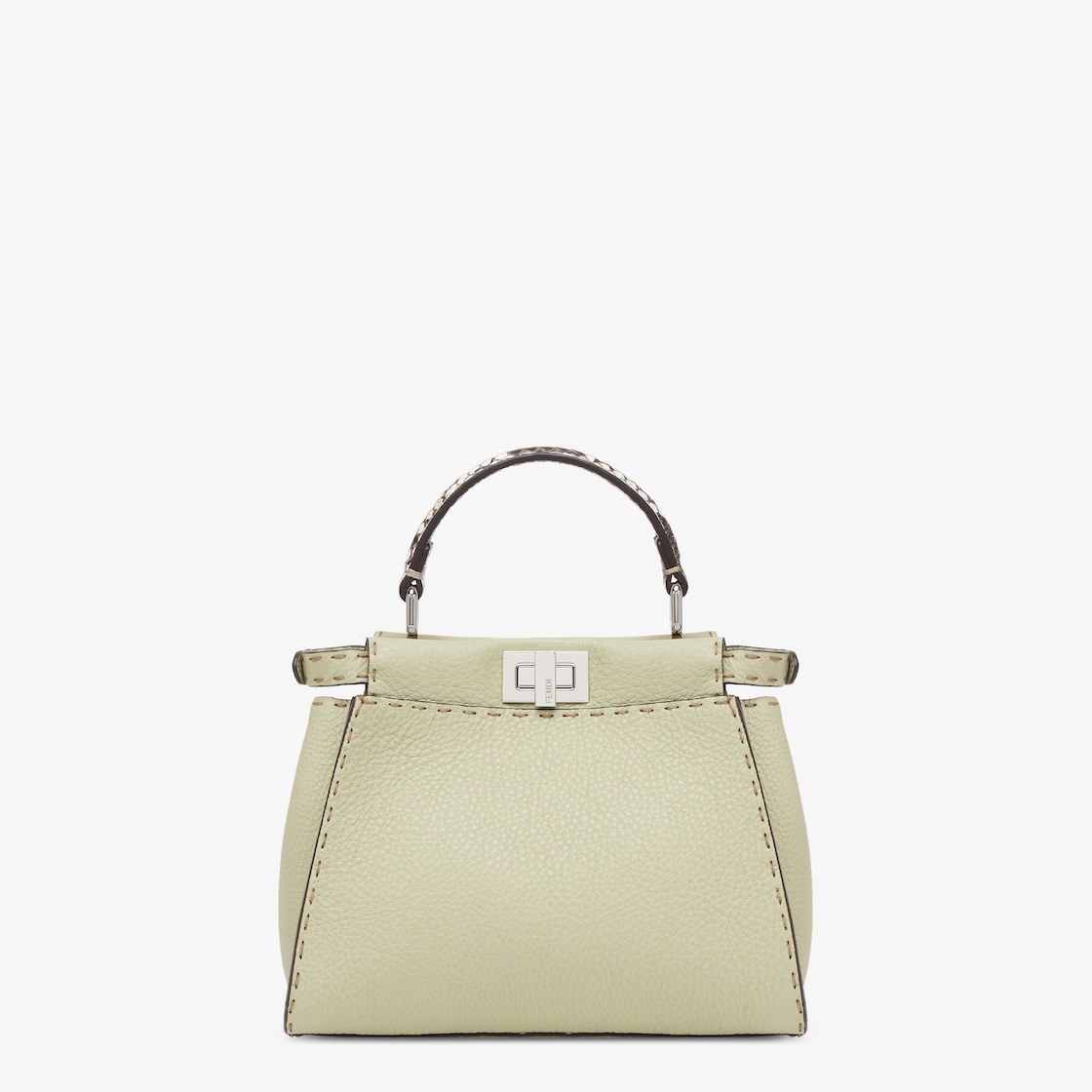 Peekaboo Mini Cuoio Romano leather Green - Image 3/5