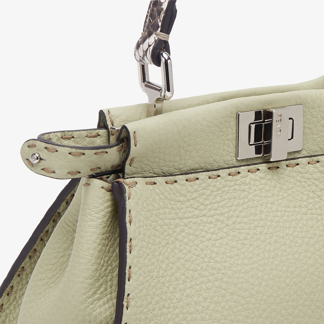 Peekaboo Mini Cuoio Romano leather Green - Image 5/5