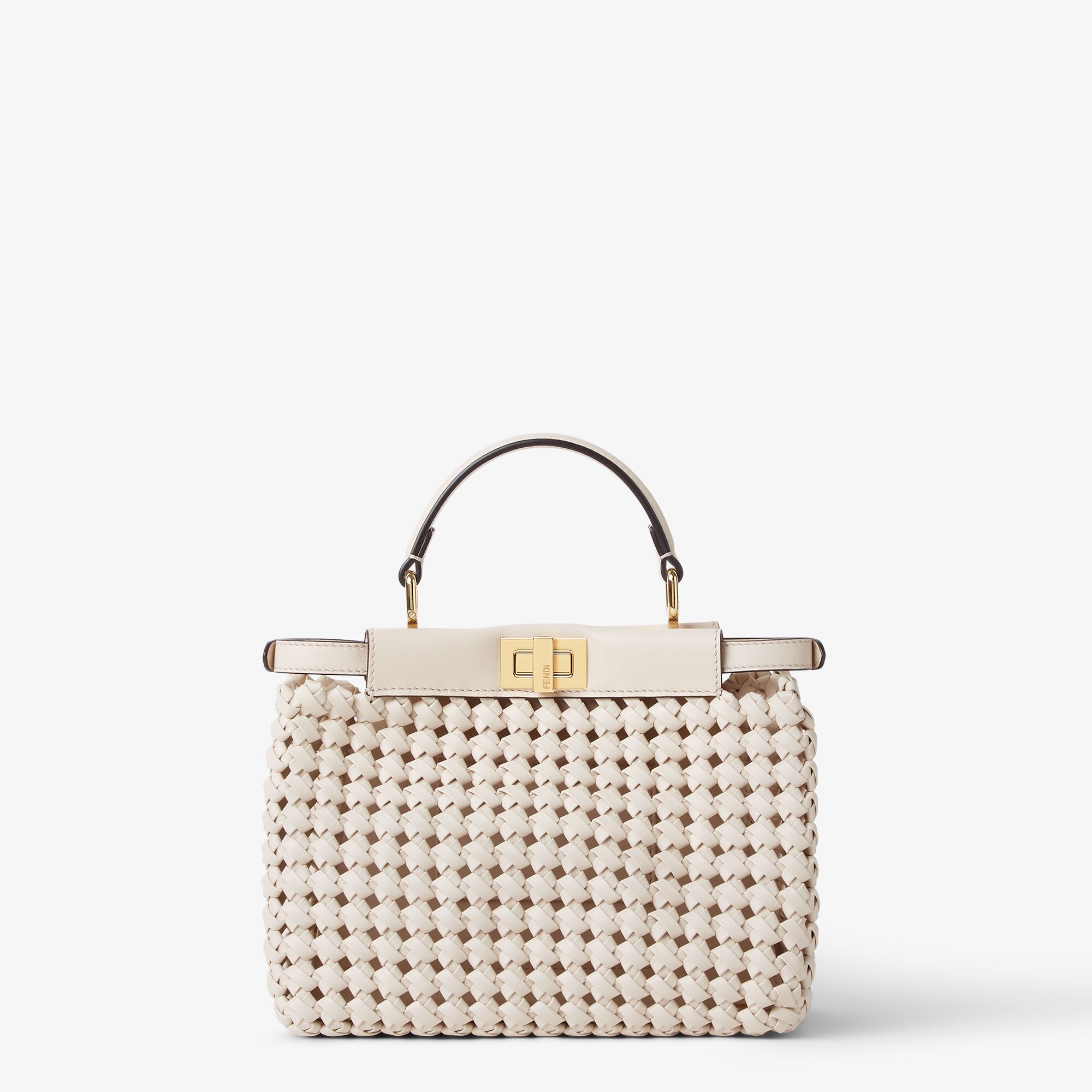 ⭐︎美品⭐︎フェンディ　ピーカブーミニ　オフホワイト ピーカブー ミニ プレシャスレザー ホワイト | Fendi