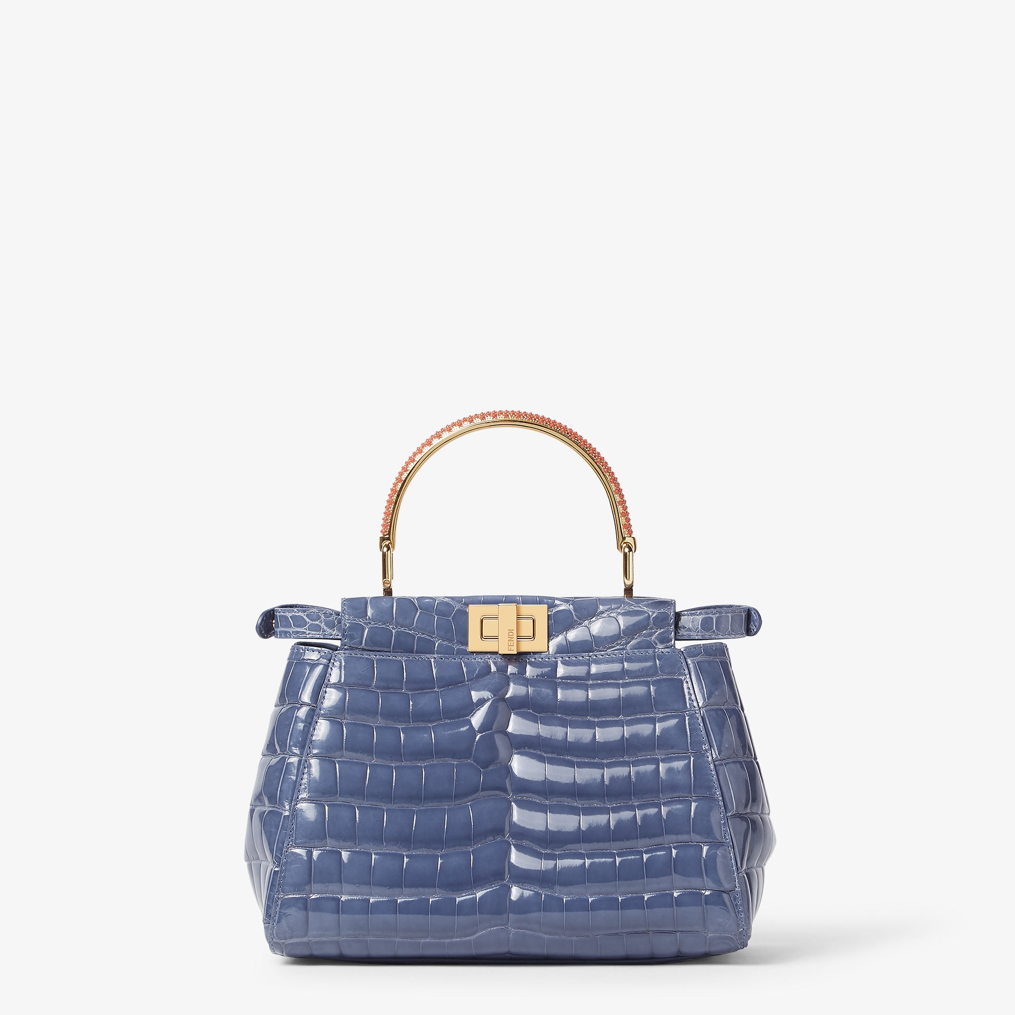 ピーカブー ミニ プレシャスレザー ブルー | Fendi