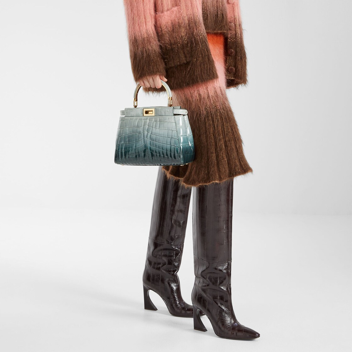 Peekaboo Mini Fine leathers Green - Image 2/7