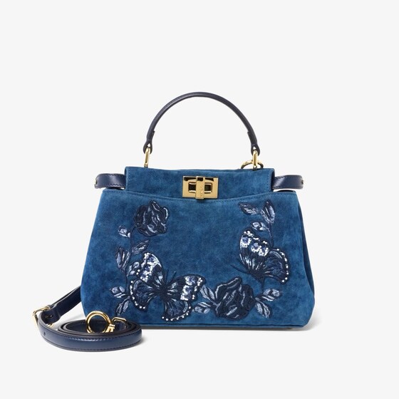 Fendi Peekaboo Mini In Blue