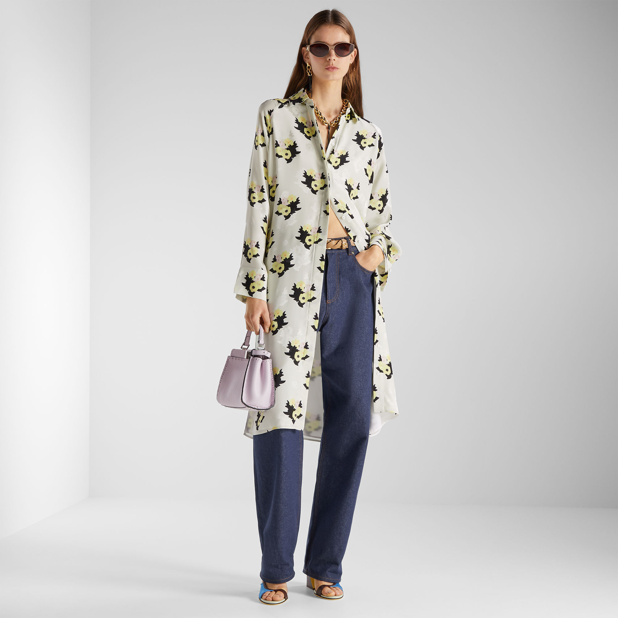 ピーカブー ミニ カーフレザー パープル | Fendi