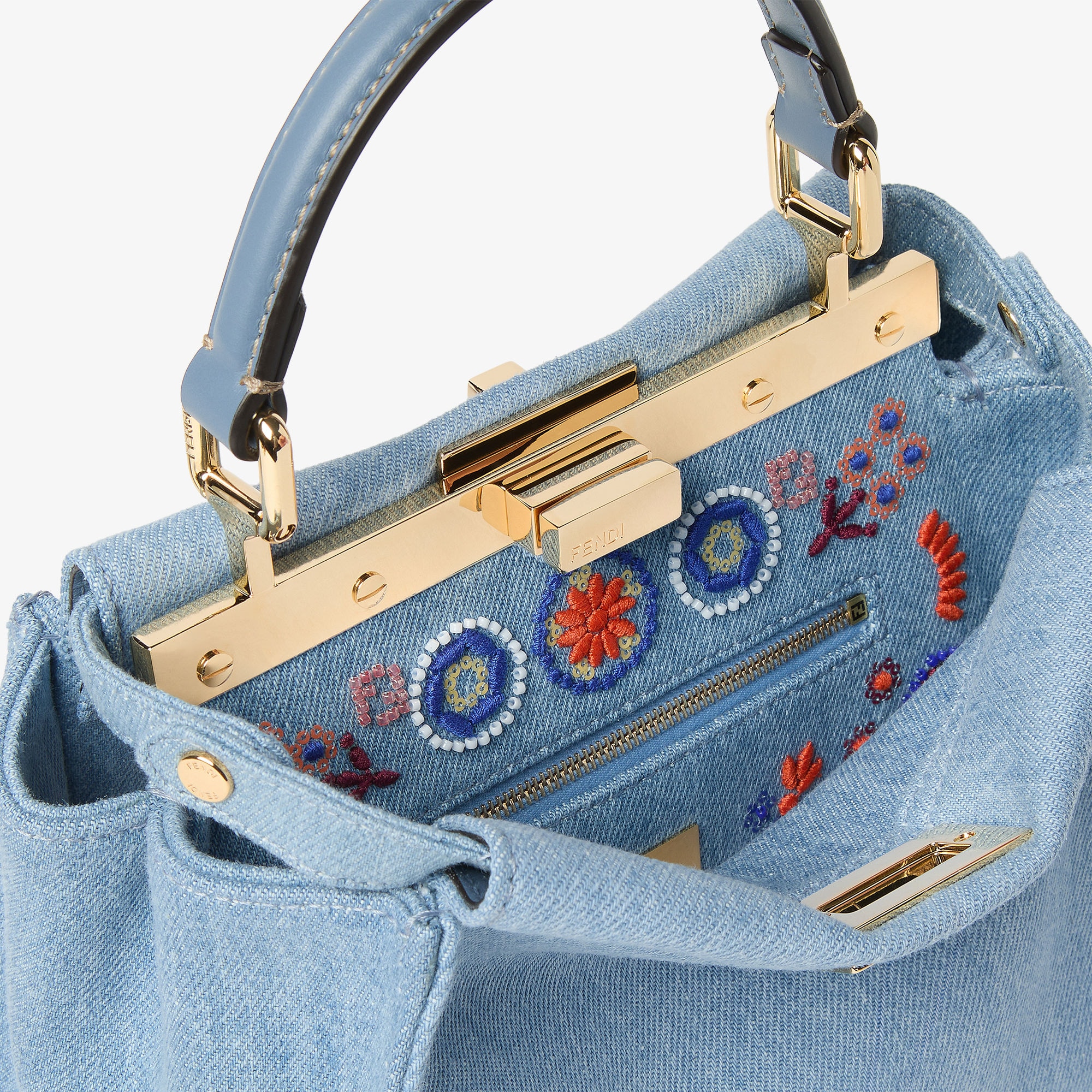 Peekaboo Mini - Light blue | FENDI US