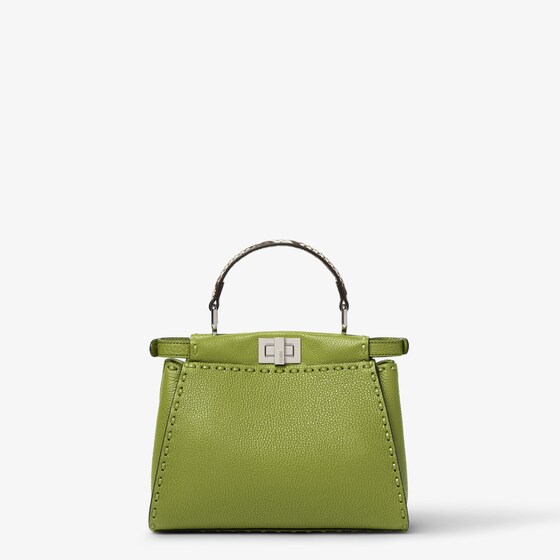 Fendi Small, iconic Peekaboo bag made with 220 hand-sewn, macro | Thumbnail 3