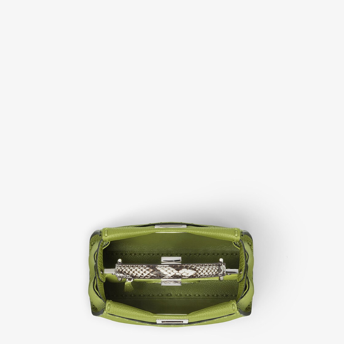 Peekaboo Mini Cuoio Romano leather Green - Image 4/5