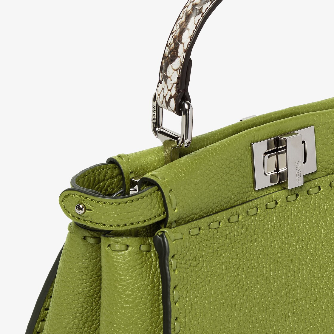 Peekaboo Mini Cuoio Romano leather Green - Image 5/5