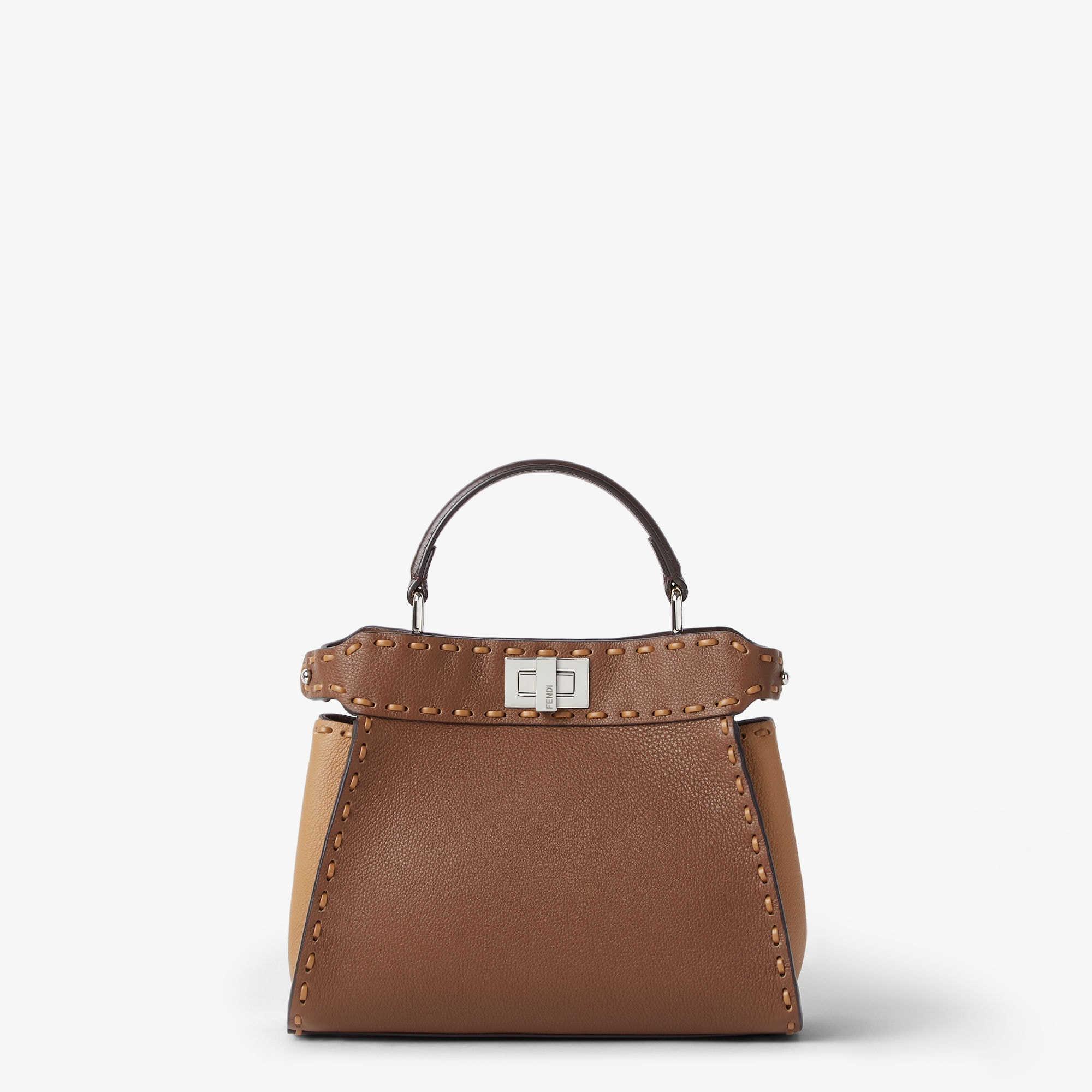 【FENDI】Peekaboo Mini カーフレザー セレリアバッグ ピーカブー ミニ カーフレザー ライトブルー | Fendi