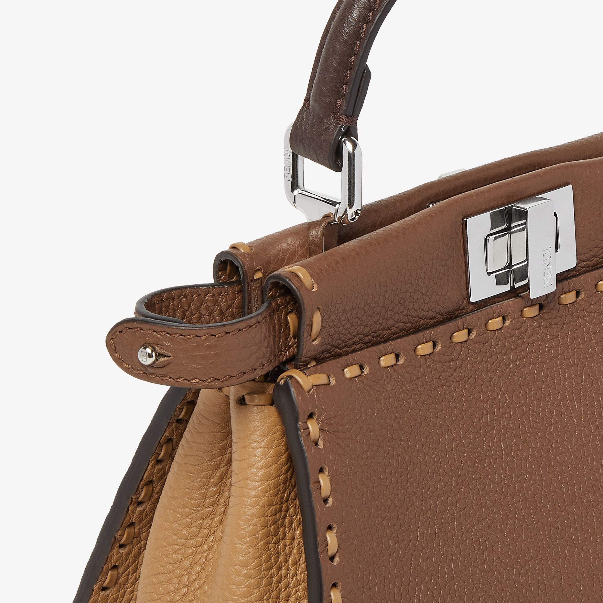 ピーカブー ミニ カーフレザー ブラウン | Fendi