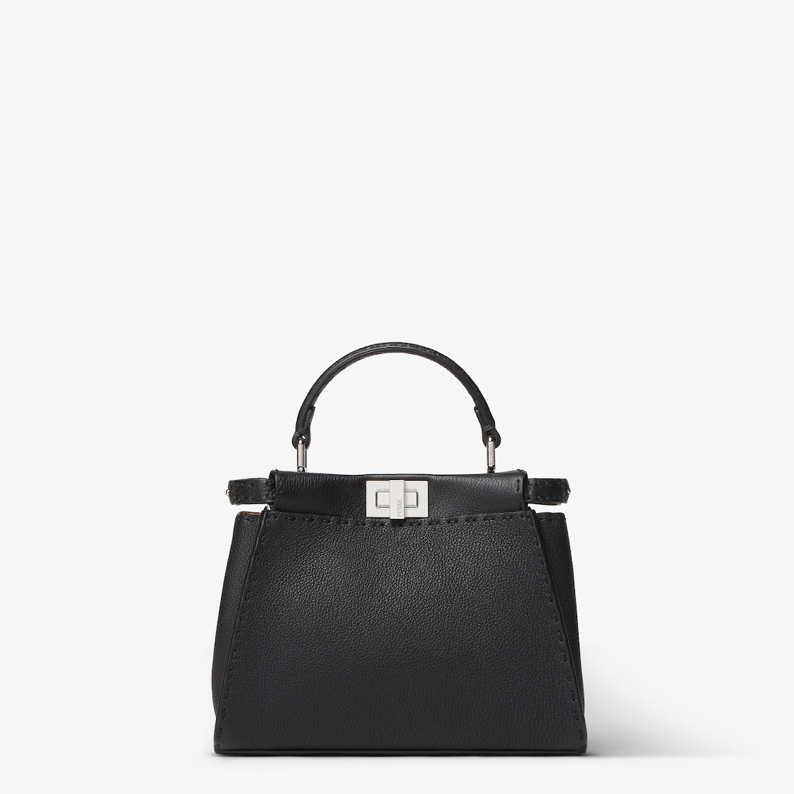 Peekaboo Mini - Black Selleria bag | Fendi