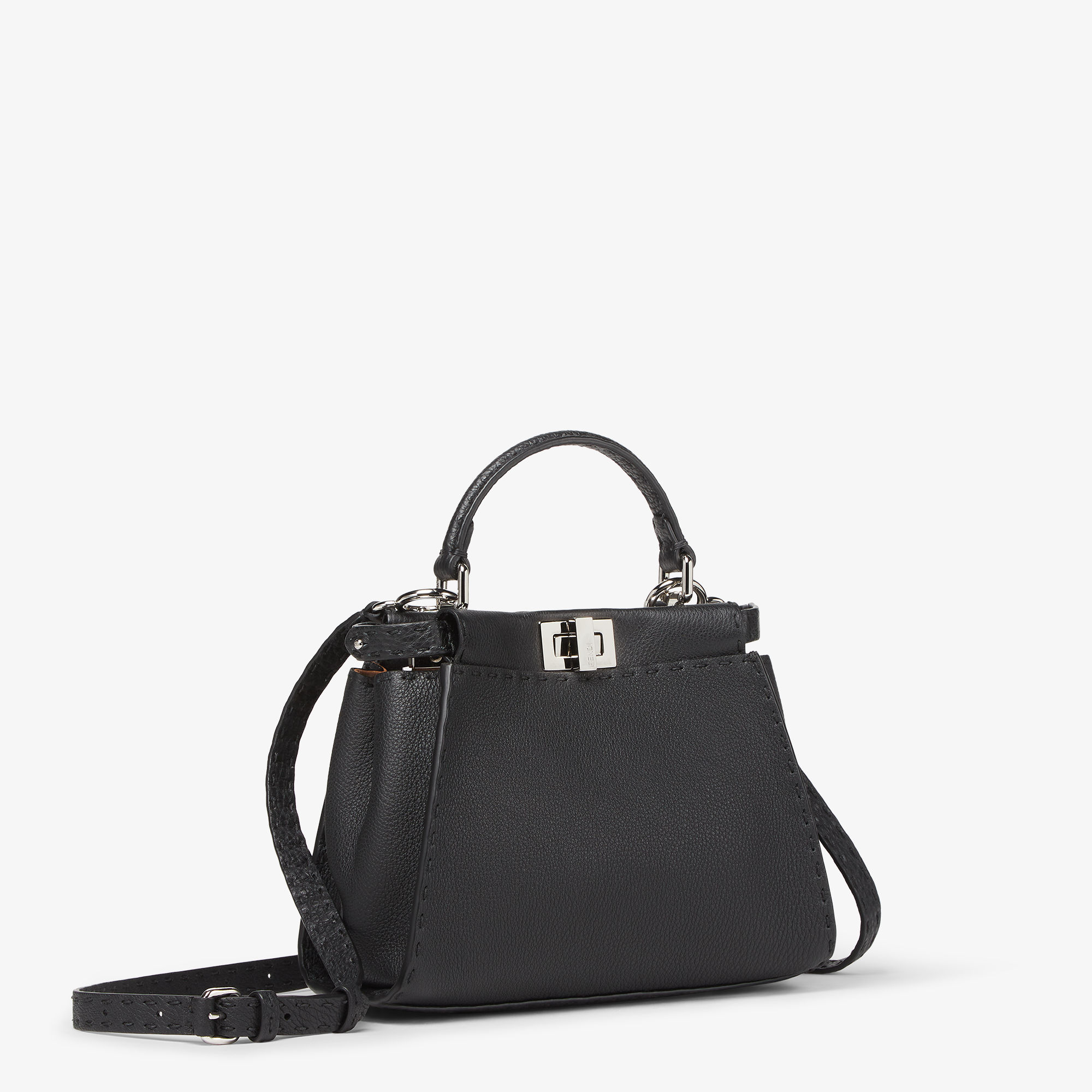 ピーカブー ミニ カーフレザー ブラック | Fendi