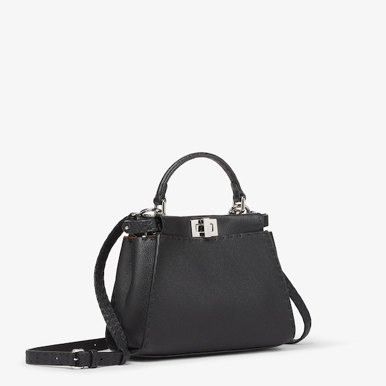 Fendi Small iconic Peekaboo bag made with 1048 hand-sewn | Thumbnail 2