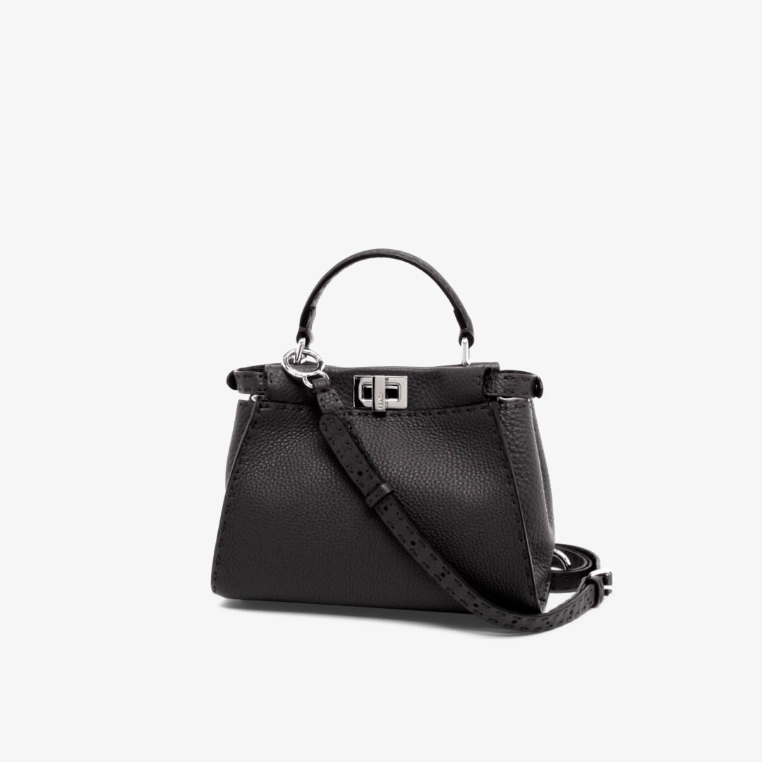 vertalen Onvergetelijk weigeren Peekaboo Mini - Black Selleria bag | Fendi