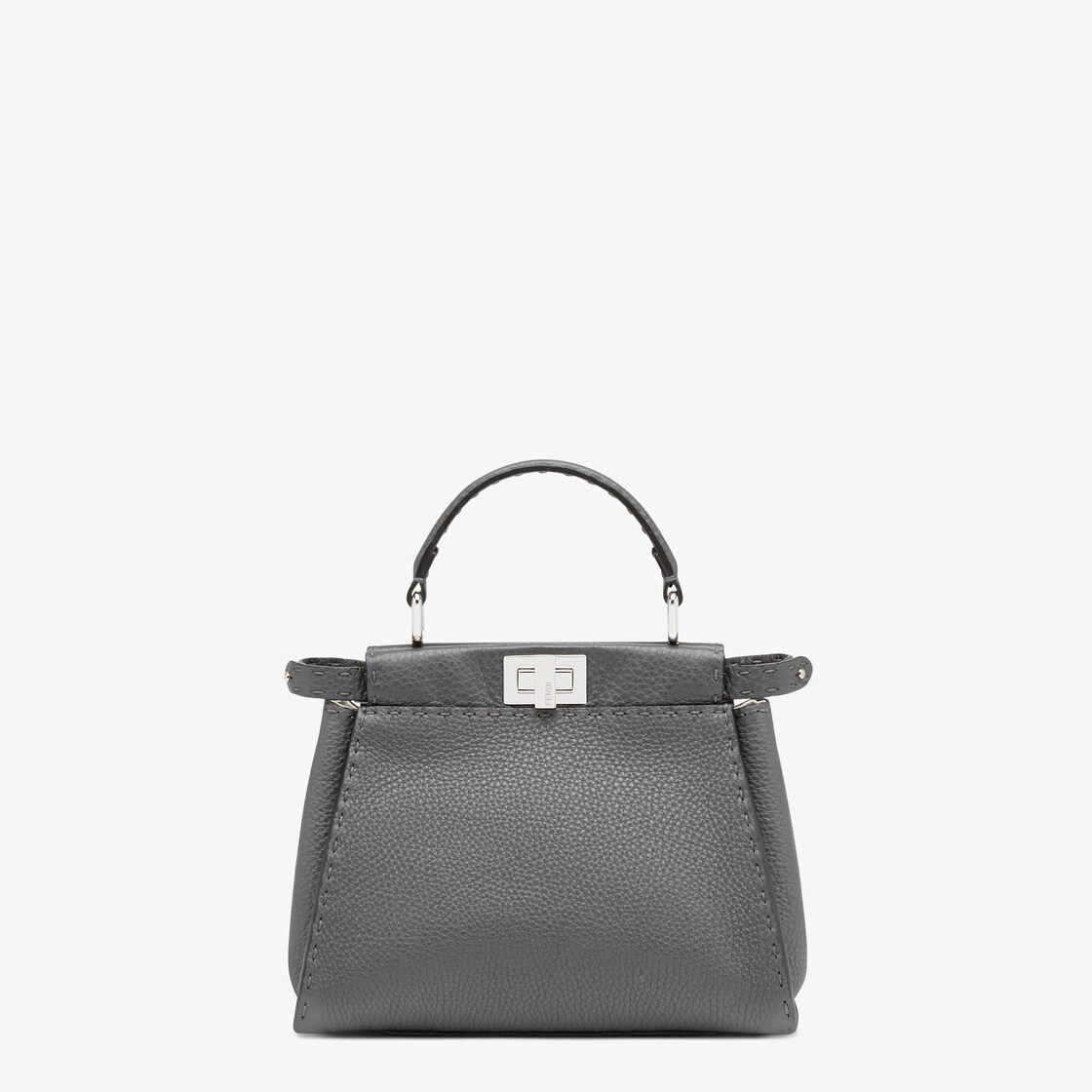 Peekaboo Mini Leather Grey Fendi