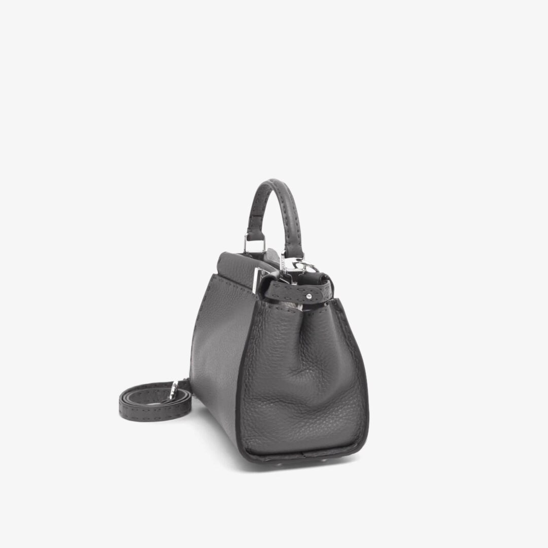 ☆人気☆【FENDI】☆graphy Small Bag Leather Dark Grey☆ Fendi Graphy Small Leather Bag | italist