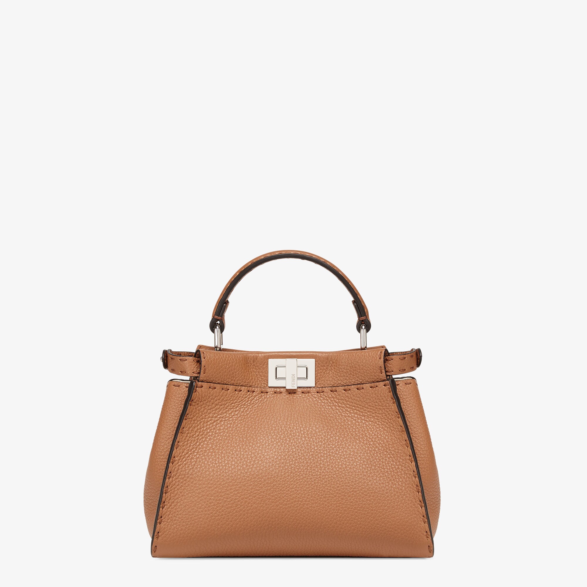 ハンドバッグ FENDI 'Peekaboo ISeeU Small' handbag Brown Peekaboo Mini Leather Brown | Fendi
