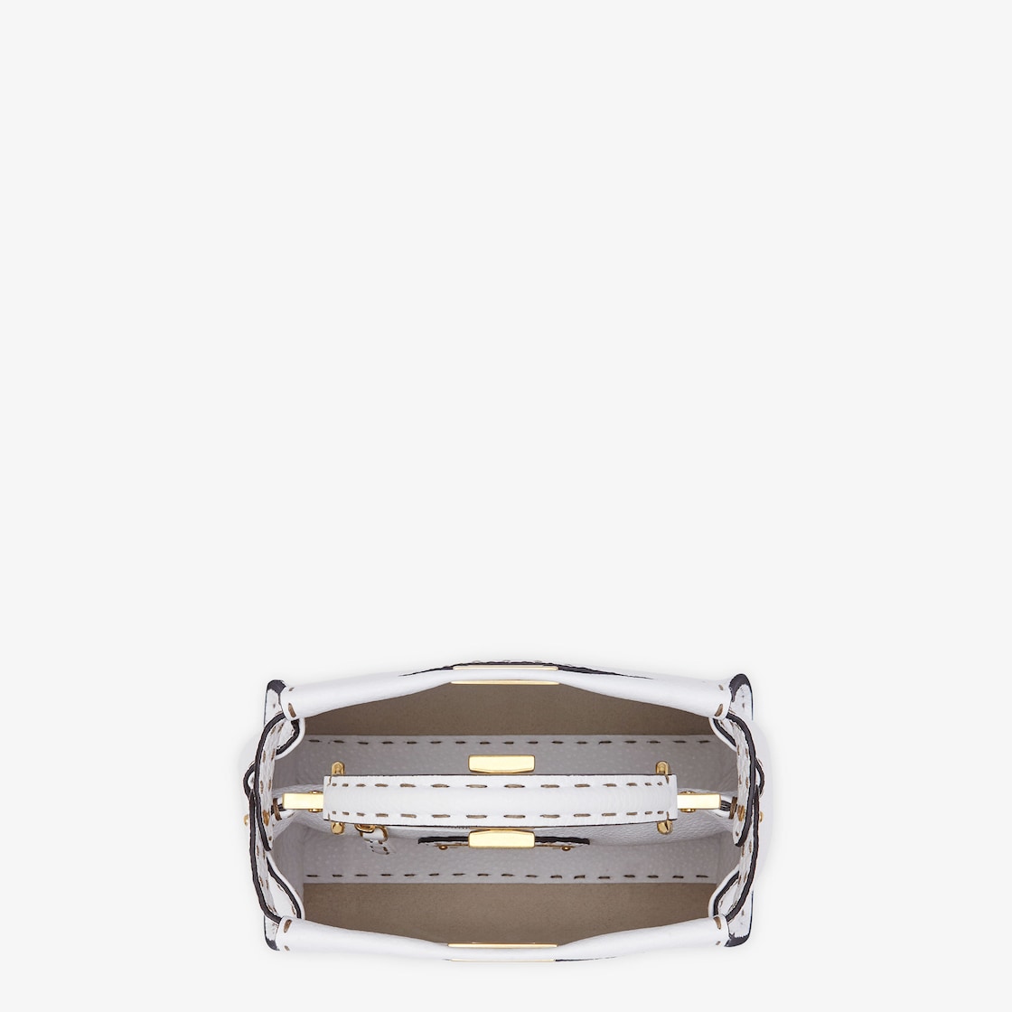Peekaboo Mini Leather White | Fendi Peekaboo Mini Leather White | Fendi
