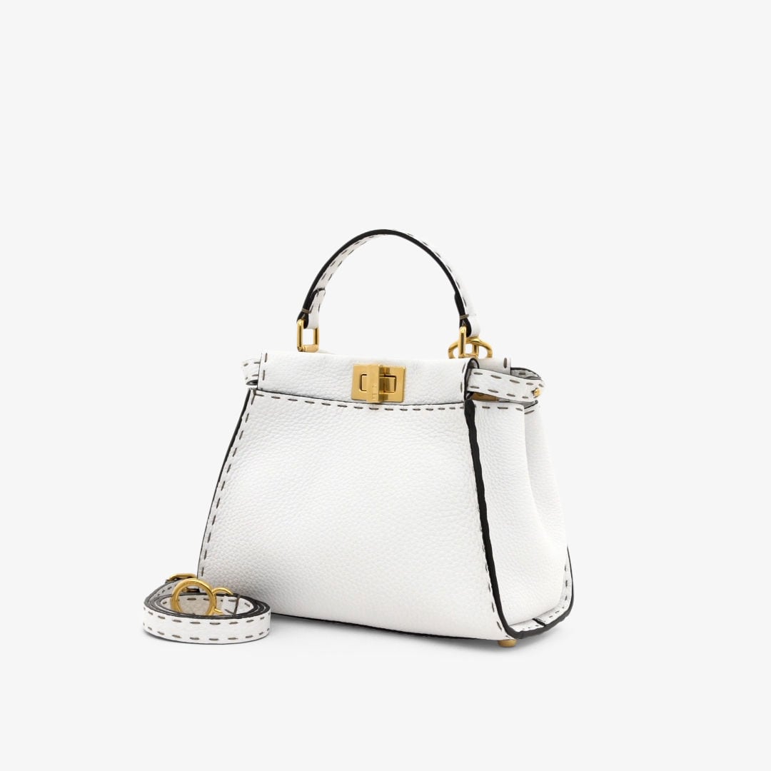 ピーカブー ミニ レザー ホワイト | Fendi ピーカブー ミニ レザー ホワイト | Fendi