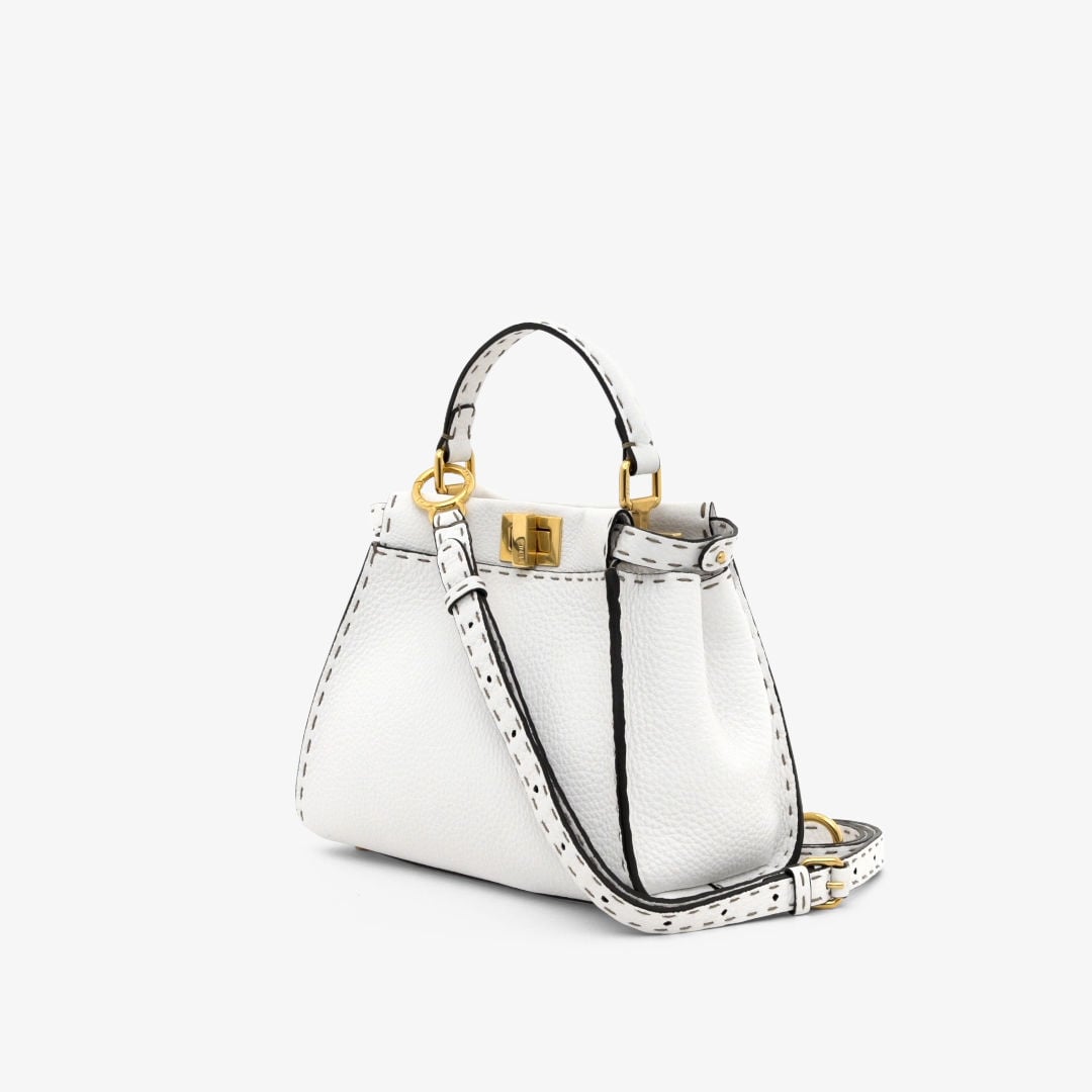 ピーカブー ミニ レザー ホワイト | Fendi ピーカブー ミニ レザー ホワイト | Fendi