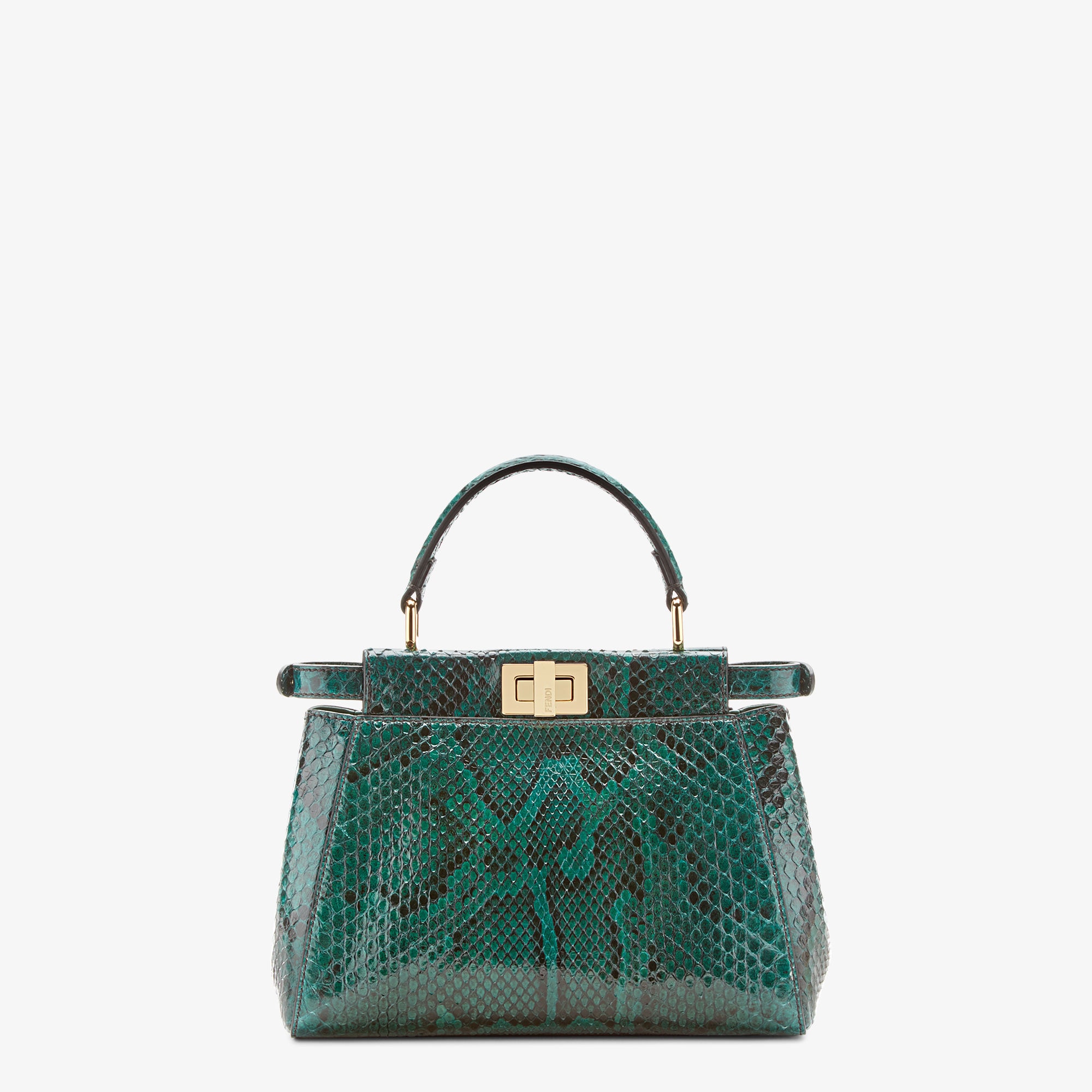 Peekaboo Mini Green python bag