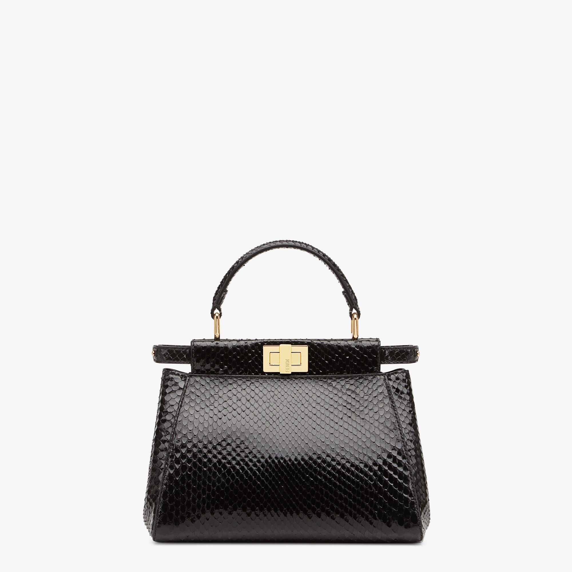 Peekaboo Mini Precious skin Black | Fendi
