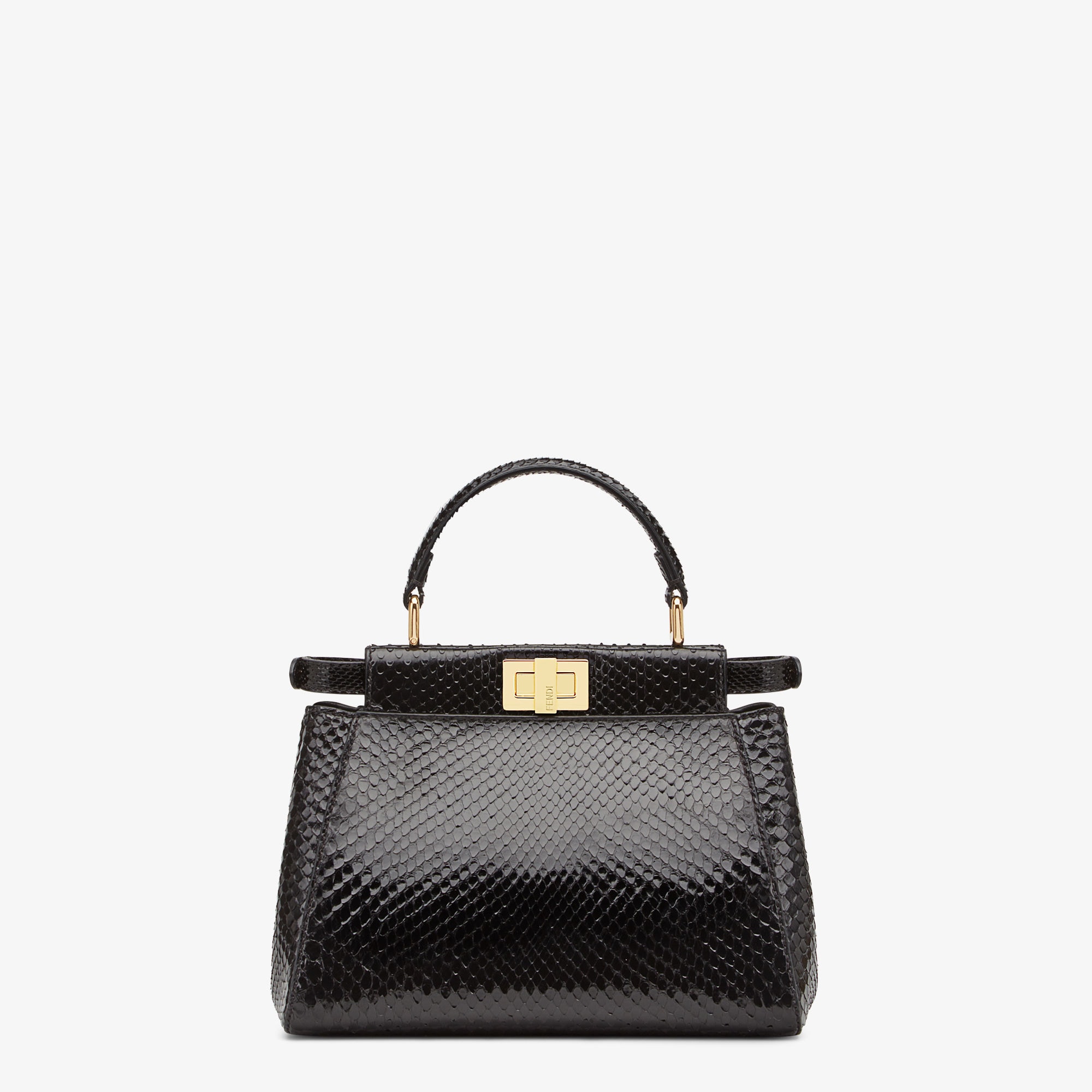 Peekaboo Mini Precious skin Black | Fendi