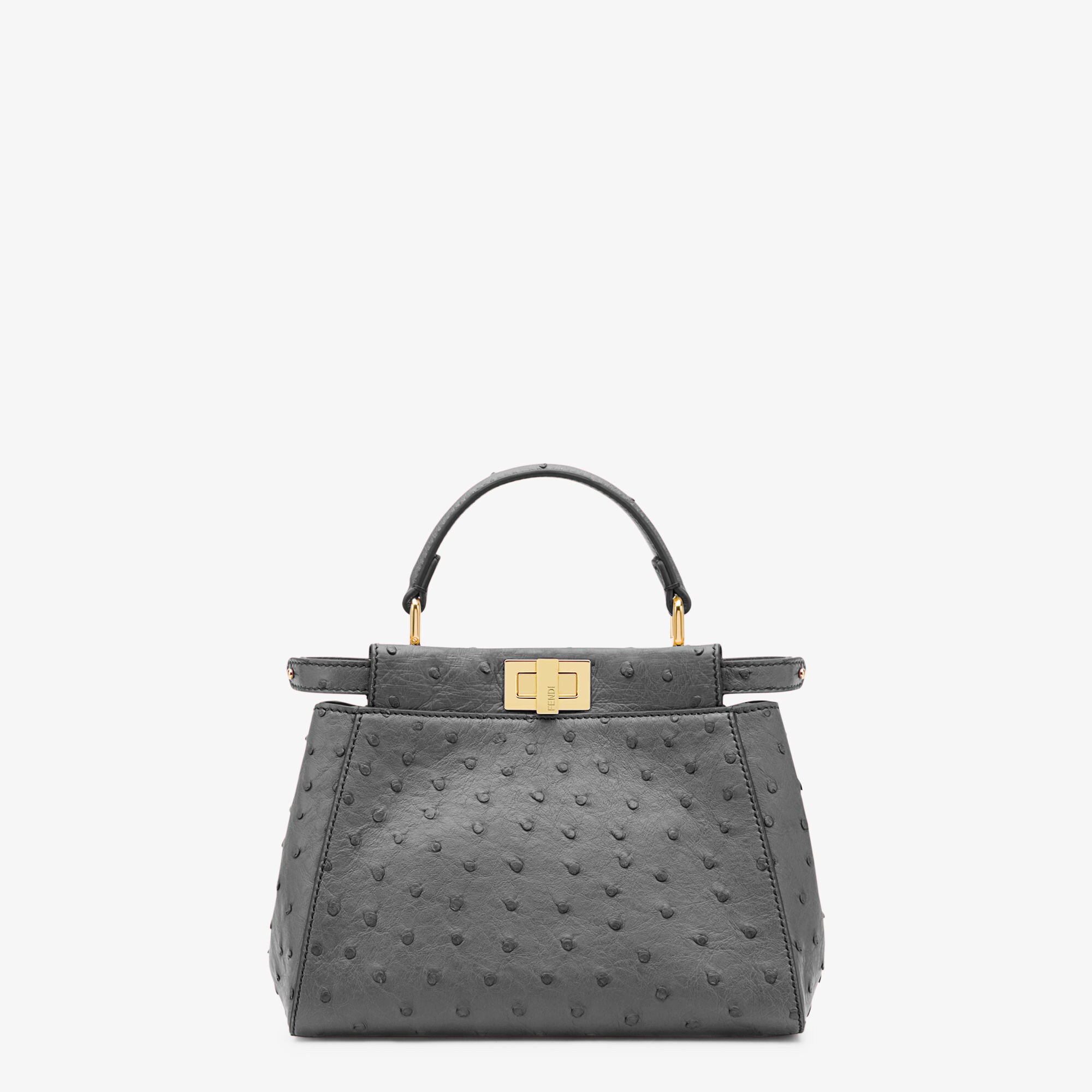 Peekaboo Mini Precious skin Grey | Fendi
