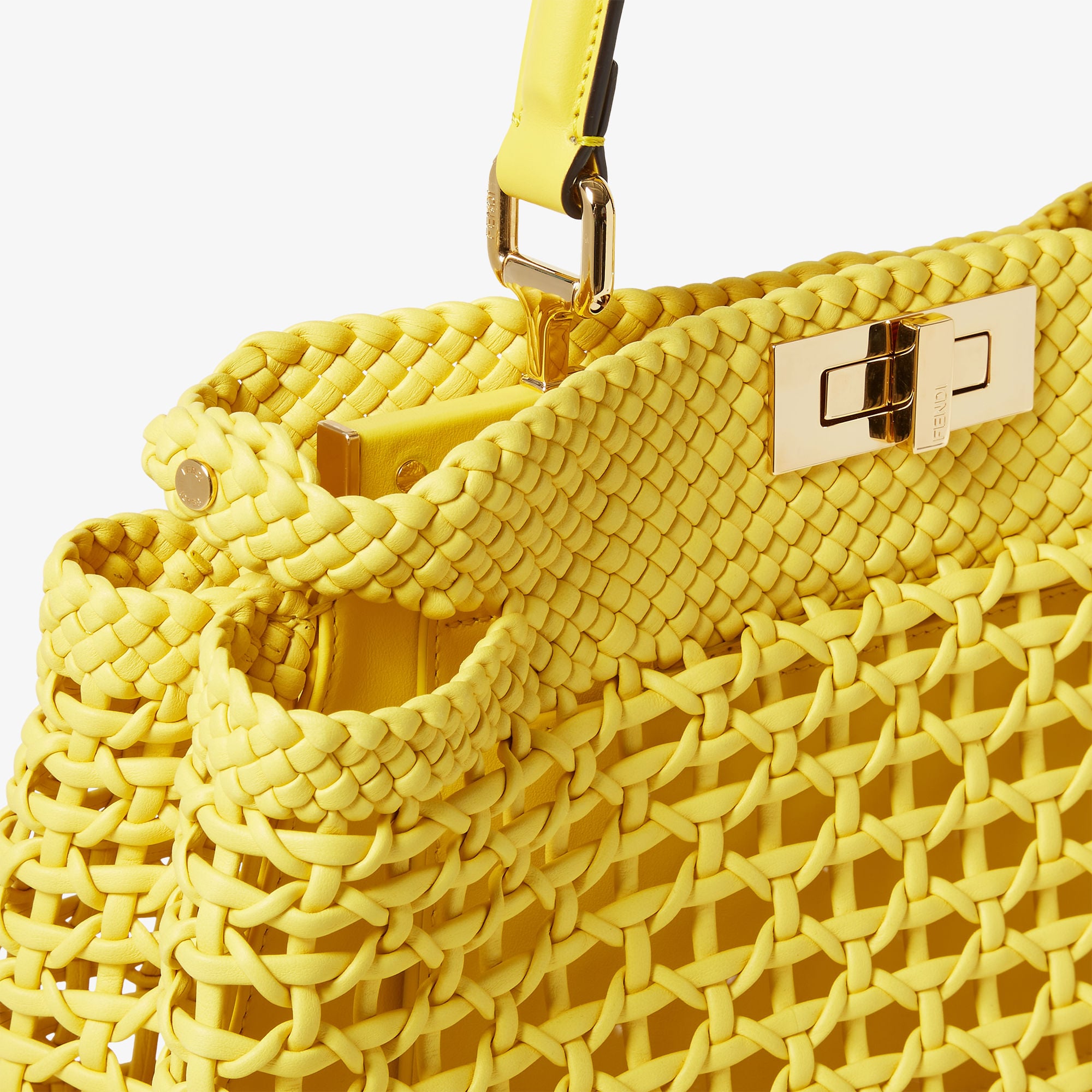 Peekaboo Medium Leather Yellow | Fendi