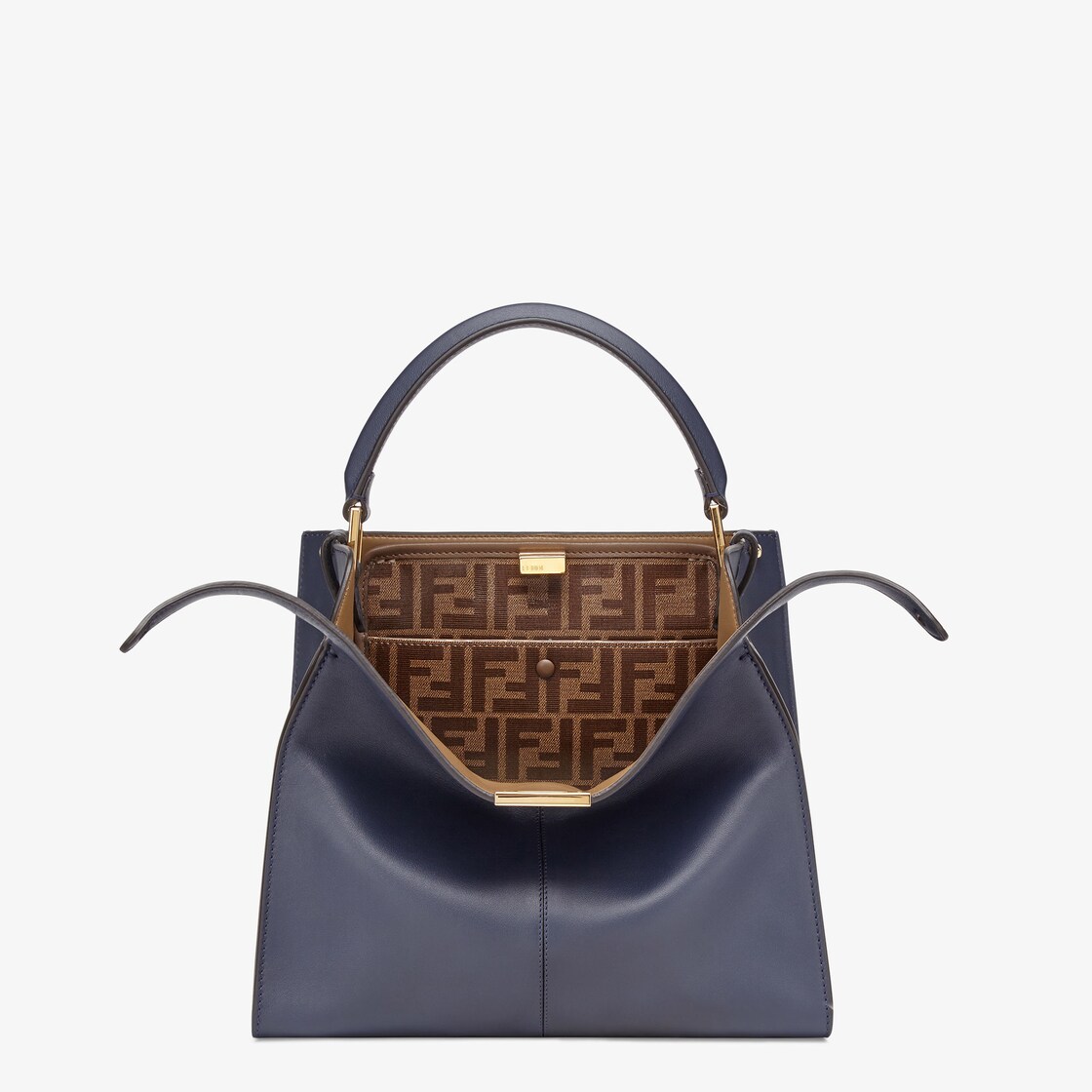 Peekaboo X Lite Medium Leather Blue Fendi